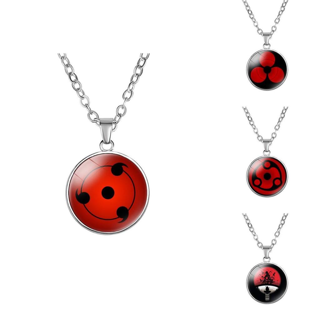 Stylish Naruto Rinnegan Necklace Mixed Material Anime Geometry Pendant