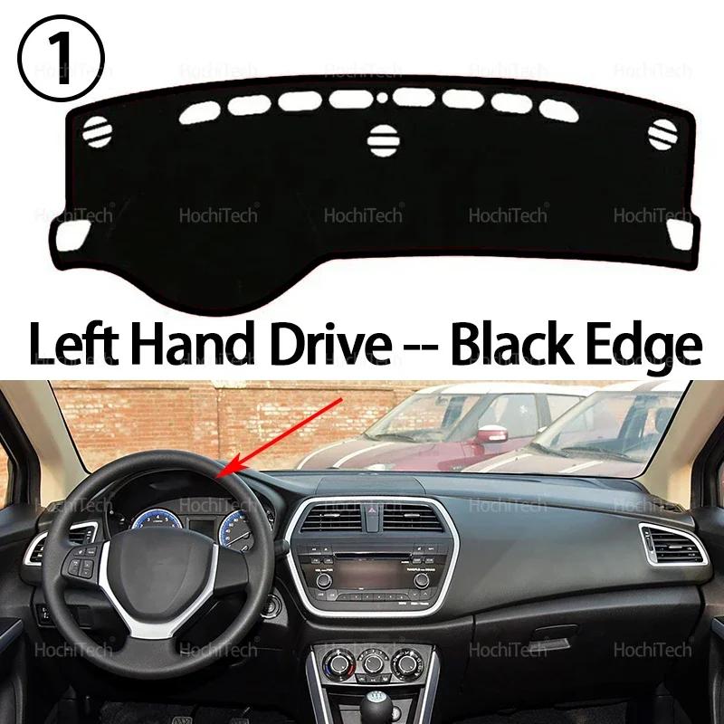 For Suzuki SX4 S-Cross 2013-20 Car Dashboard Cover Avoid Light Pad Instrument Platform Cover Mat Carpet Accessories