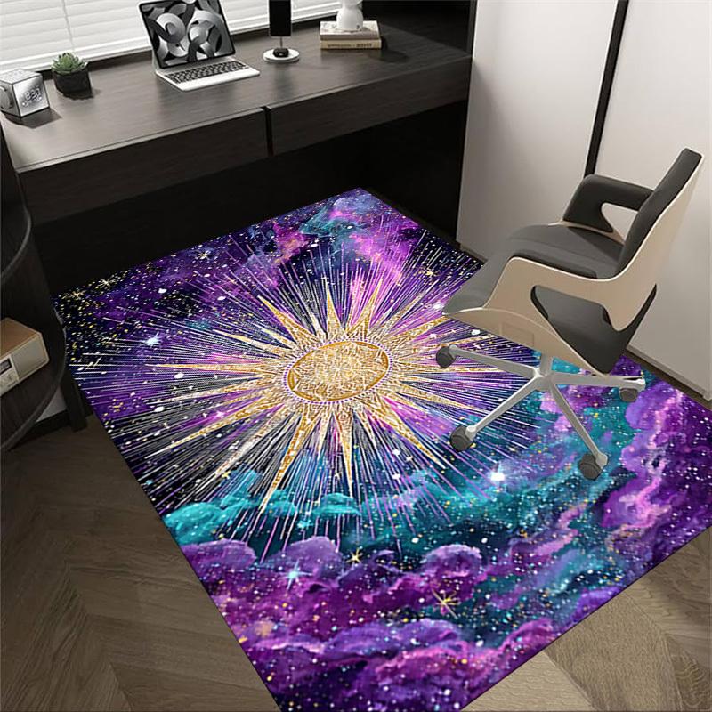 1PC Cosmic Sun Extra Large Non Slip Floor carpet, Office, family, Studio   Large Area Rug Indoor Rugs, Bold Statement Piece