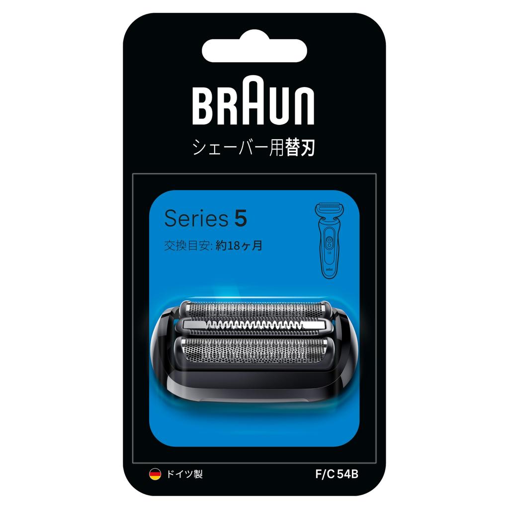 Genuine Braun New Series 5 Replacement Blades with Performance (F/C54B-b, Black) Brush, 1.5 Years' Worth, 100%