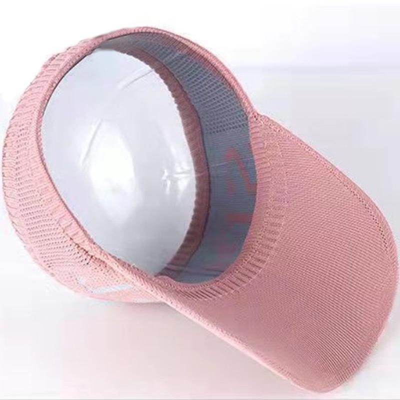 Women Ladies Summer Empty Top Beach Cap Solid Color Knitted Hat Large Wide