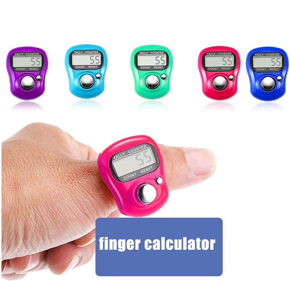 Plastic Point Marker Row Finger Counter LCD Electronic Digital Tally Counter For Sewing Knitting Weave Tool Mini Stitch Counter