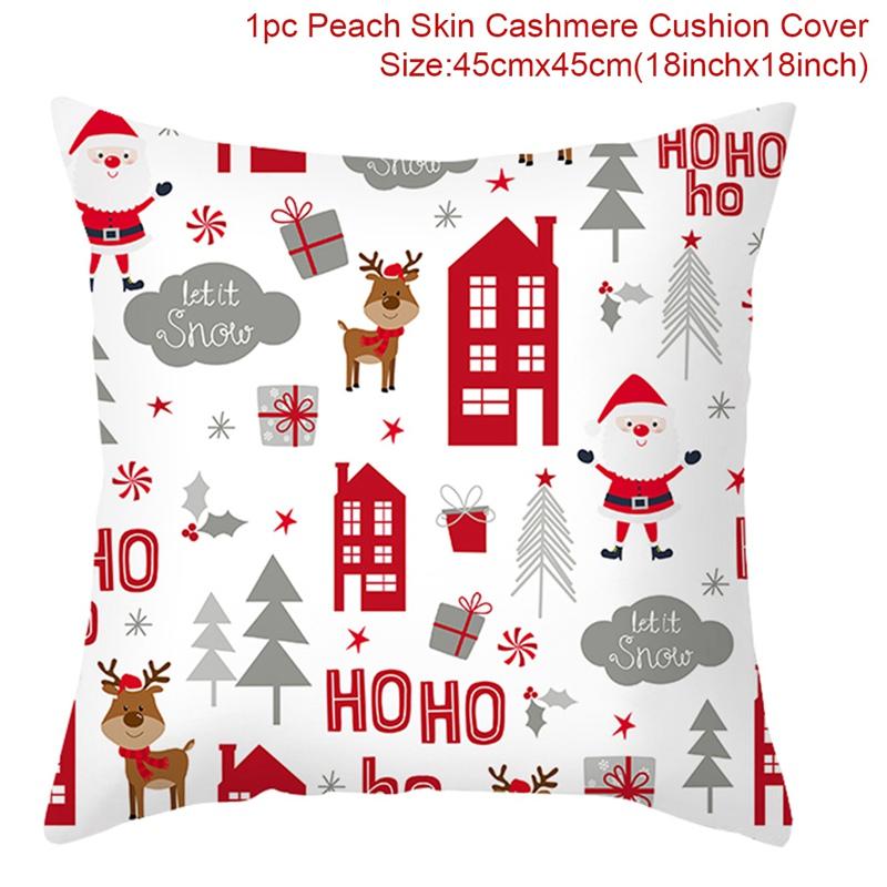 Украшение дома рождественская наволочка с рисунком санты и оленя наволочка для спальни гостиной 45x45 см funda de almohada 40X40CM