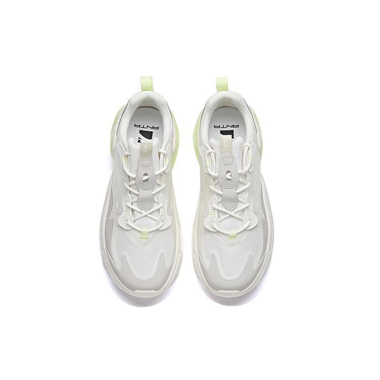 Anta Millennium 2.0 Cushioning Slip Resistant Abrasion Resistant Low top Chunky Sneakers Men's White Green 112128896-1