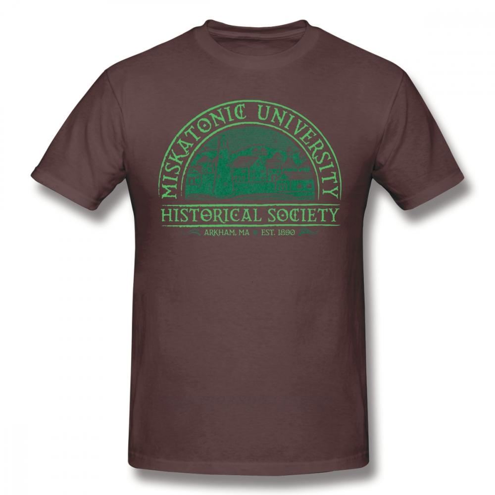 Arkham Horror T Shirt Miskatonic Historical Society TShirt Man Cotton Tee Shirt Cute Oversized Printed ShortSleeve Tshirt