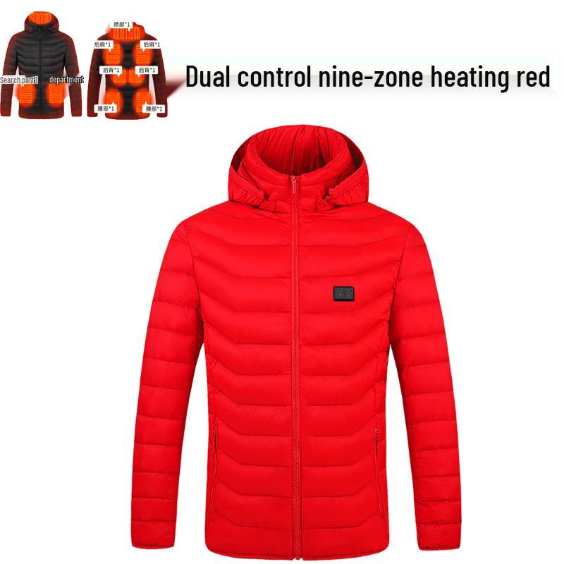 Men's Smart USB-Heated Winter Jacket with 21-Zone Temperature Control