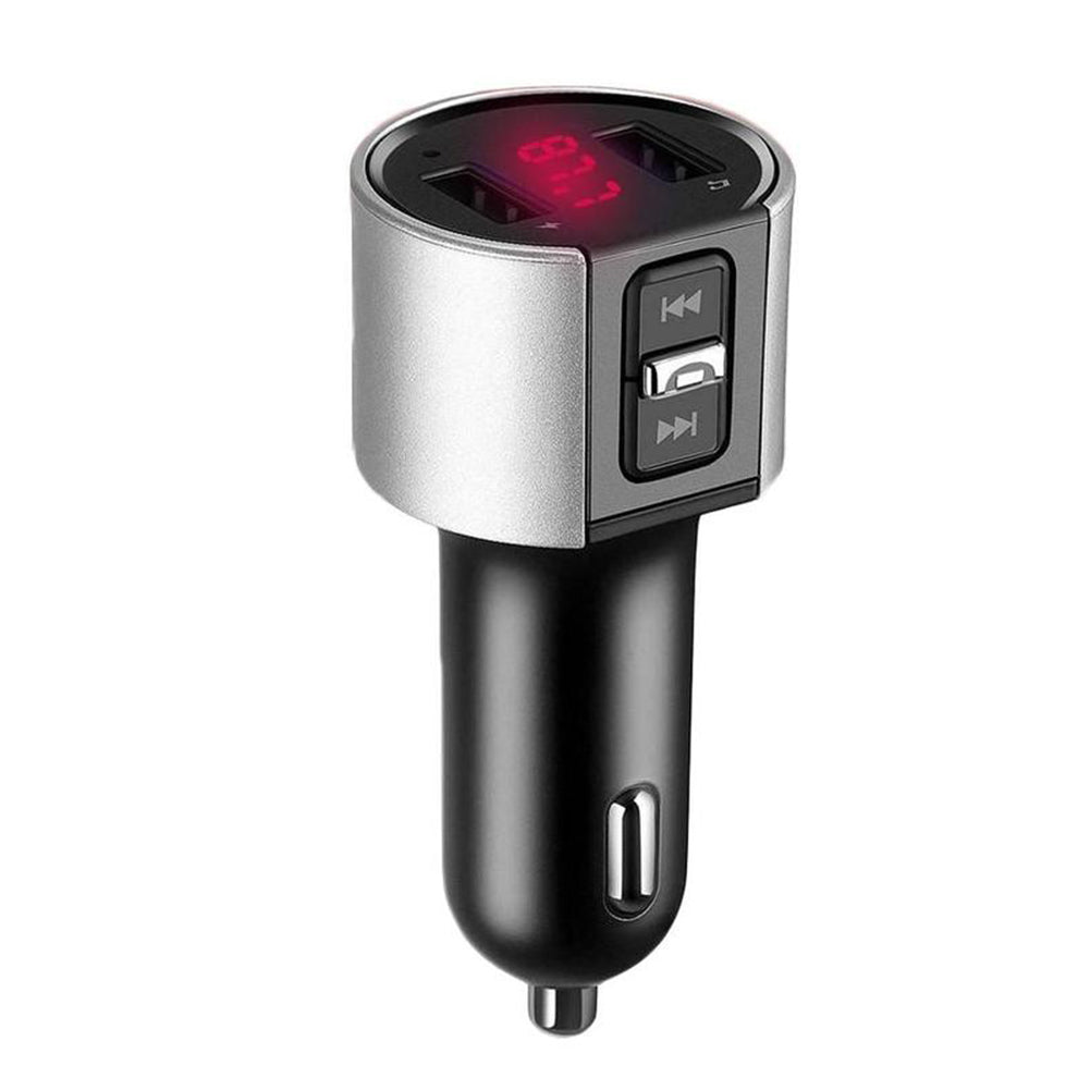 

FM-передатчик с поддержкой Bluetooth, аудиомодулятор Aux, быстрое автомобильное зарядное устройство с двумя USB-портами, комплект громкой связи для автомобильного радиоприемника и MP3-плеера