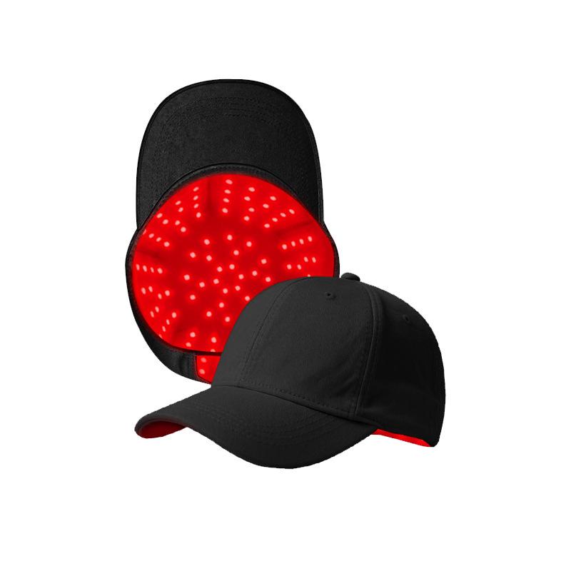 Red LED Hair Growth Cap with 100 Infrared Light Beads for Scalp and Hair Follicle Care