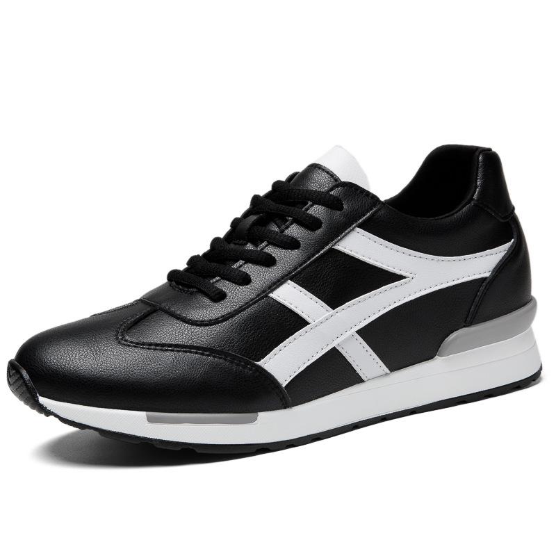 Invisible 8cm Height Boost Casual Lace-up White Men s Shoes 38