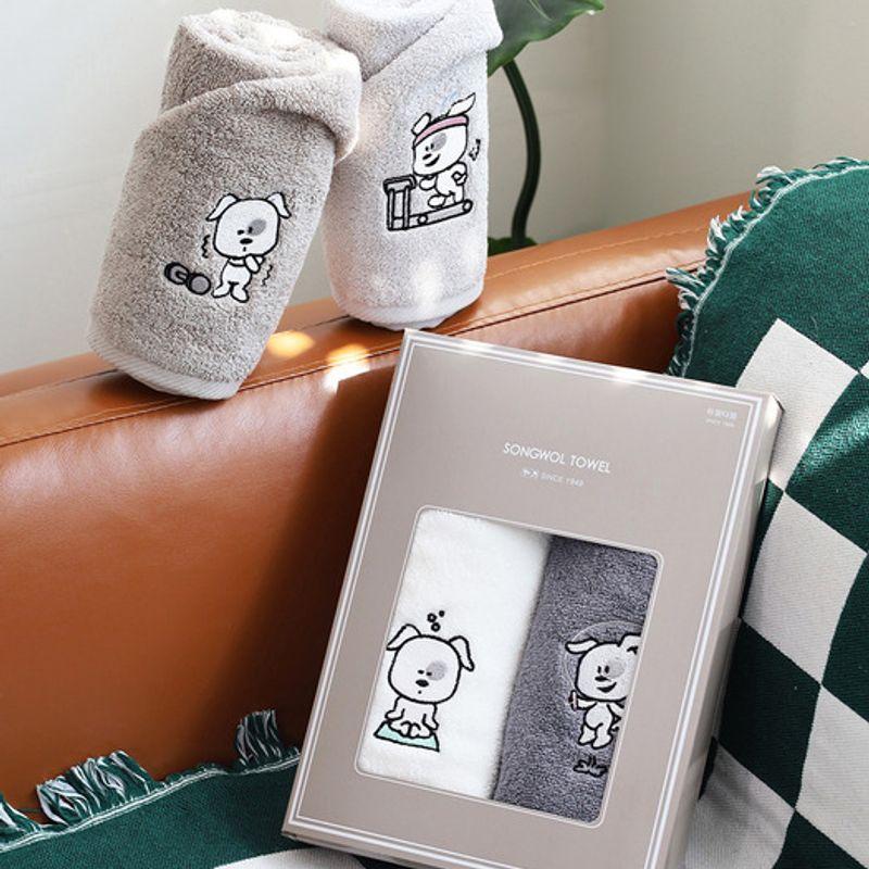 Songwol Towel Home T-Dangdang 150g Towel 2 Sheets (2 Sheets Window Box + CM Shopping Bag)