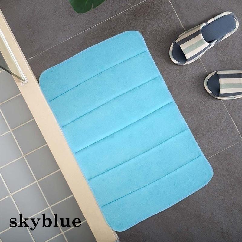 Water Absorption Bath Mat Bathroom Rug Coral Fleece Memory Foam Bathroom Mat Kitchen Door Floor Mat Carpet 40x60cm/40x120cm