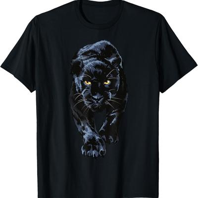 Black Panther Walking for Lovers Animal Leopard & Jaguar T-Shirt
