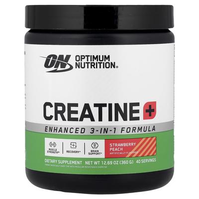 Kreatyna+, Truskawka Brzoskwinia, 360G(12.69Oz)