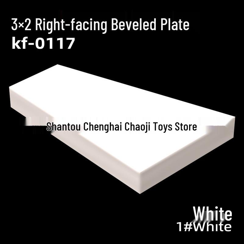 3x2 Right Wedge Smooth Panel M540 - Building Blocks MOC Development Accessory