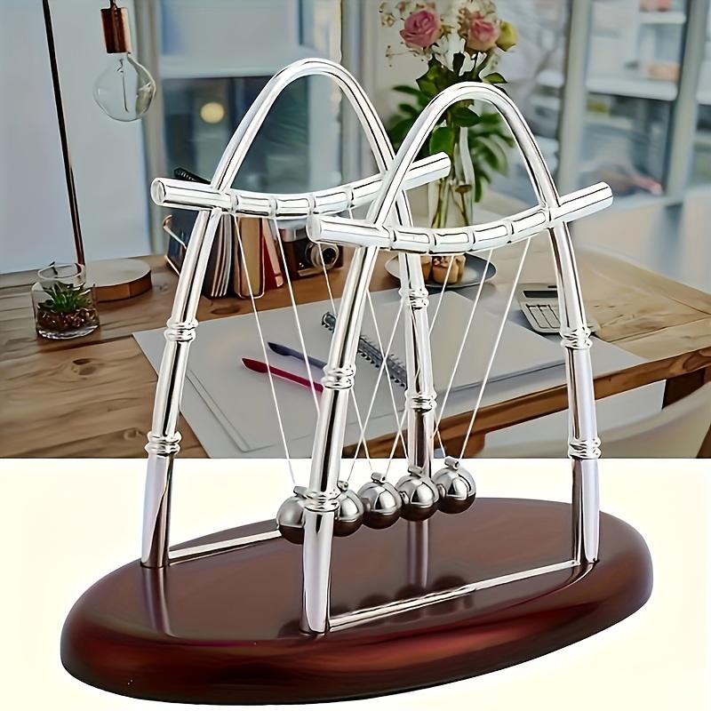 Perpetual Motion Collision Ball (Newton Cradle) - Balance Steel Balls, School Physics Teaching Pendulum Toy & Home Decoration