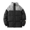 Winter Warm Hooded Fake Two-piece Cotton Clothes Thickened Japanese Teenagers Handsome Casual Jacket