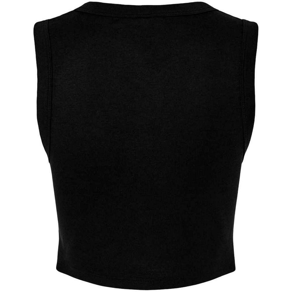 Bella + Canvas Womens/Ladies Muscle Micro-Rib Cropped Tank Top