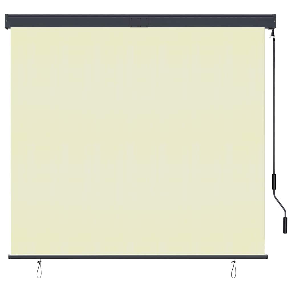 Outdoor Roller Blind 160 x 250 cm Cream
