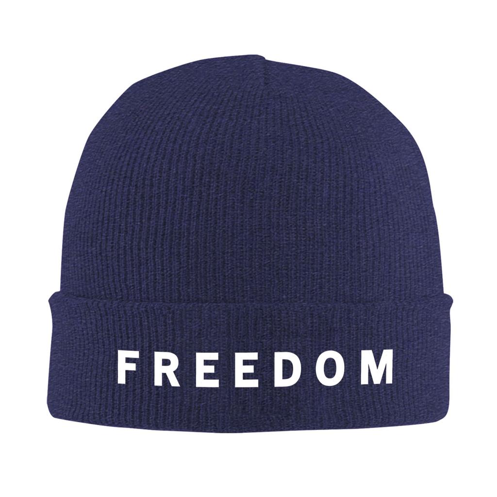 Freedom Beanie Mützen Charlie Kirk Bonnet Mützen Unisex Erwachsene Hip Hop Hippie Strickmütze Winter Grafik Elastische Mützen