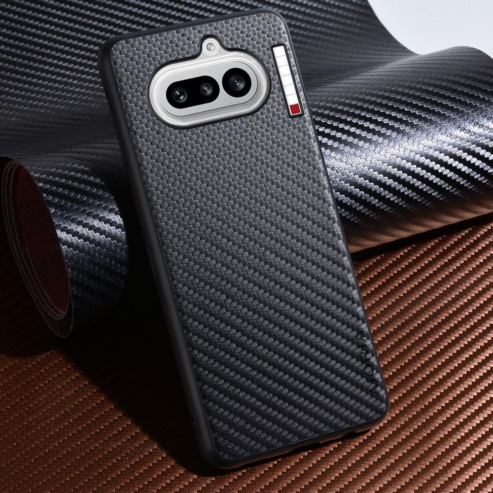 

Carbon Fibre texture Phone Case for Nothing Phone 4a 3 3a Pro Lite 2a Plus Fashion Design Soft Back Cove Case Funda for nothing phone 4a Nothing Phone (2a) чёрный
