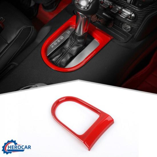 Gear Shift Panel Cover Decor Frame Trim for 15+ Ford Mustang Inner Accessories