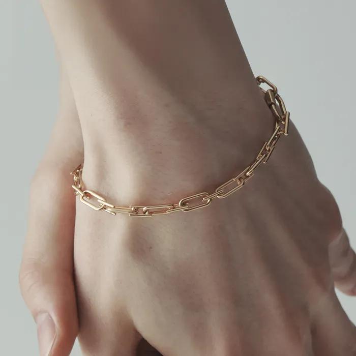 Noailles Silver (Y) Link Chain Bracelet S HL3B98068Y9