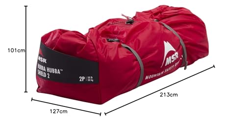MSR Hubba Hubba Shield 2 Backpacking Tent, 2-Person, for Outdoor Camping and Mountaineering (Official Japanese Product) 37068