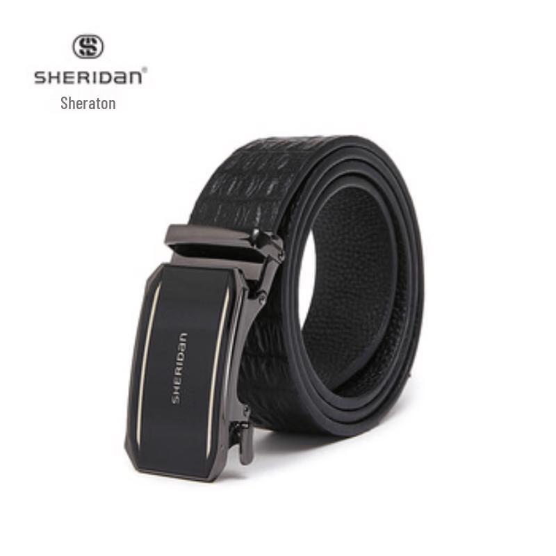 SHERIDAN Men s First-Layer Leather Automatic Buckle Belt