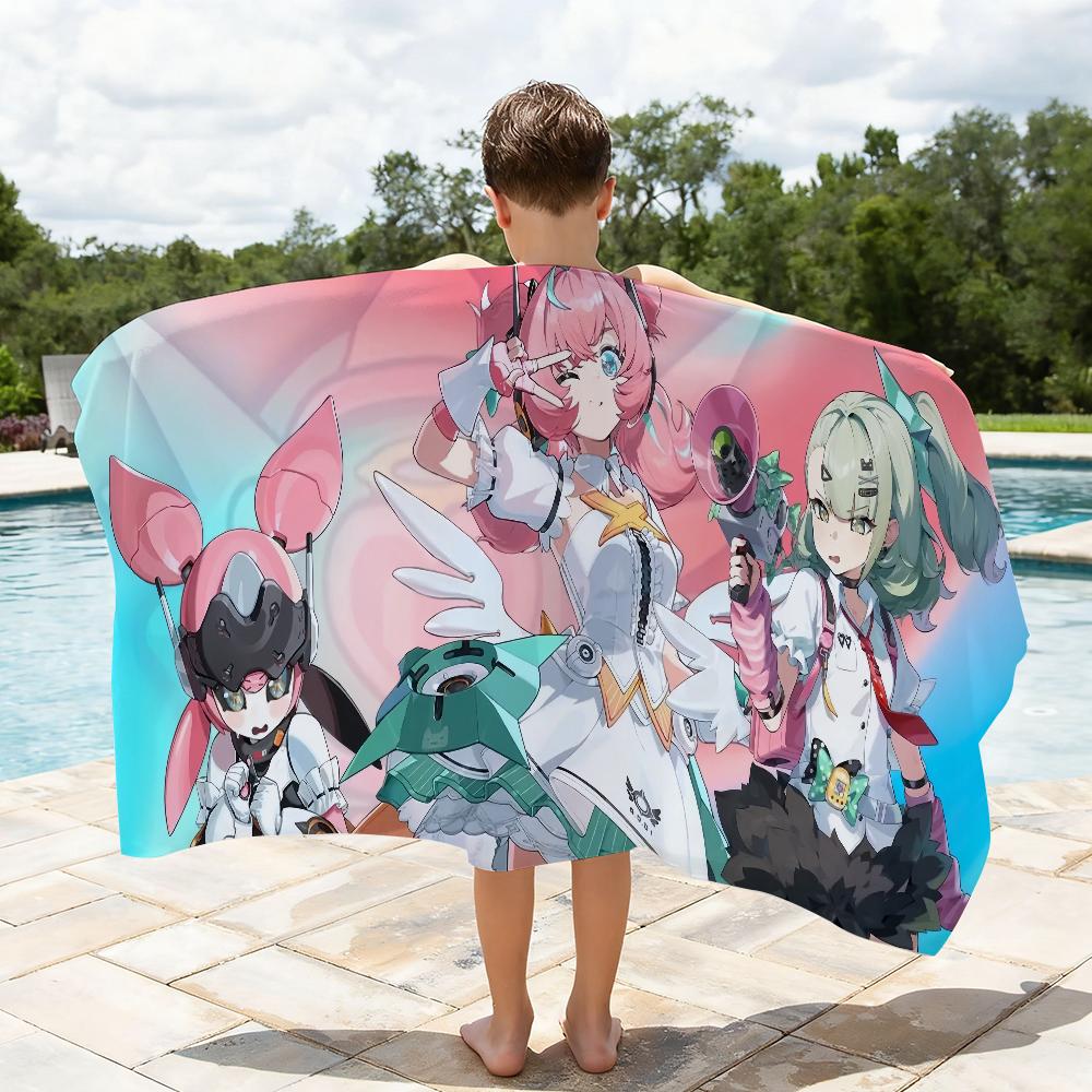 Zenless Zone Zero Aria ReDreaming Angel Towel Shower Sauna Travel Spa Quick Dry Gym Accessories Soft Large Beach Towels