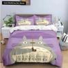 Chinese Chinchillas Cat Fashion Anime 3D Print 3pcs Bedding Set Duvet Cover Comforter Bed Youth Kids Girl Boys Gift Home Textile