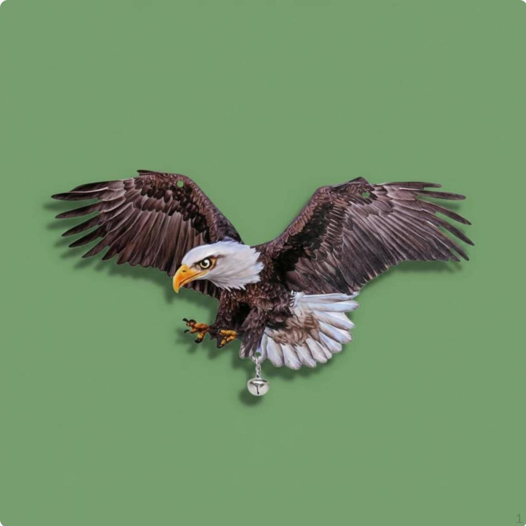 Reflective Raptor Decoy Humane Fake Avian Double-Sided Decoration