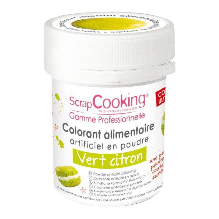 Colorant alimentaire (artificiel) Vert citron