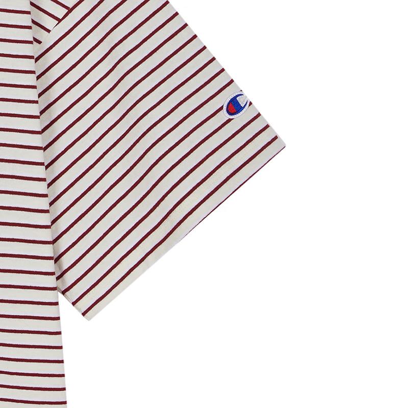Champion Striped Cotton Crewneck T-Shirt