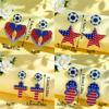 Patriotic Earrings 4th of July Earrings American Flag Sunflowe Acrylic Earrings for Women Independence Day Party Jewelry Gifts