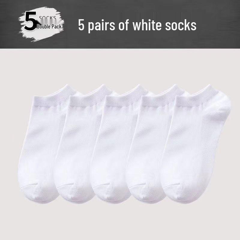 Unisex Mid-Tube Sports Socks - Black, White, Gray, Soft Cotton, Simple Design