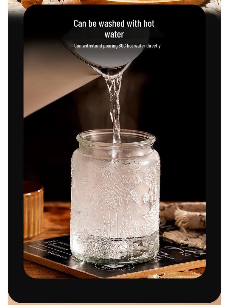 Luftdichtes Glasvorratsglas für Snacks, Trockenfrüchte, Tee, Zucker und Getreide