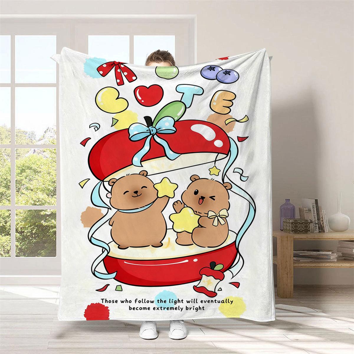 Capybara Blanket Gifts, Capybara Blanket for Girls Kids, Capybara Gifts for Girls Women, Just a Girl Who Loves Capybara Blanket 75cmx90cm
