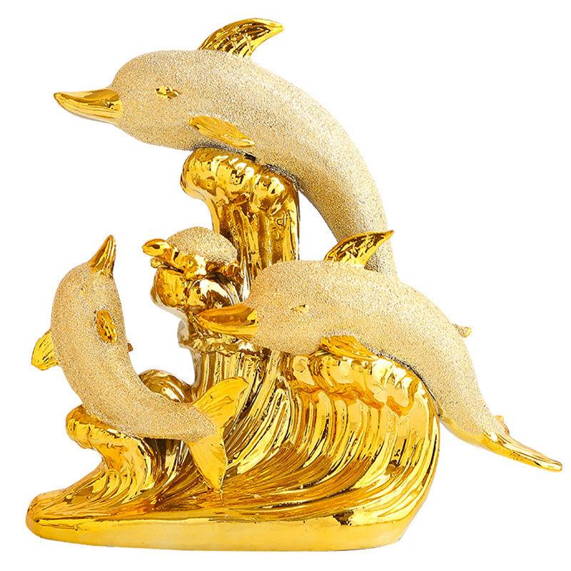 Moderne Kreative Delfin Statue Keramik Zubehör Haus Schlafzimmer Schreibtisch Schrank Dekoration Artikel Büro Café Tisch Skulptur Dekor