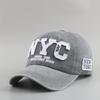 NEW YORK NYC Embroidery Baseball Cap Washed Snapback Baseball Cap  For Man Women Outdoor Sports
