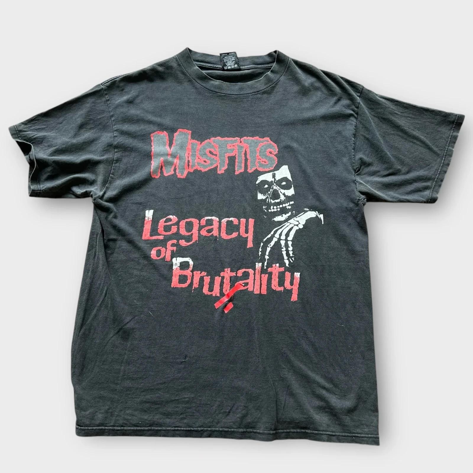 1990s Misfits Legacy Is Brutality Vintage Band Punk Tee Shirt Reprint All Size S