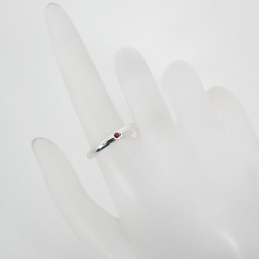 [Pre-owned] TIFFANY / Tiffany / 925 / Ruby / Stacking Band Ring / Size 10 / J89-10
