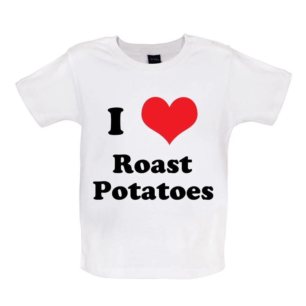 

I Love Roast Potatoes - Baby Kids Boys Girls Unisex T-Shirt / Babygrow - Potato Roast Sunday Lunch 120