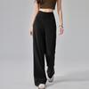 With Pockets Quick-Dry Joggers Loose High-Waist Leggings Leisure Straight Wide-Leg Pants  Fitness