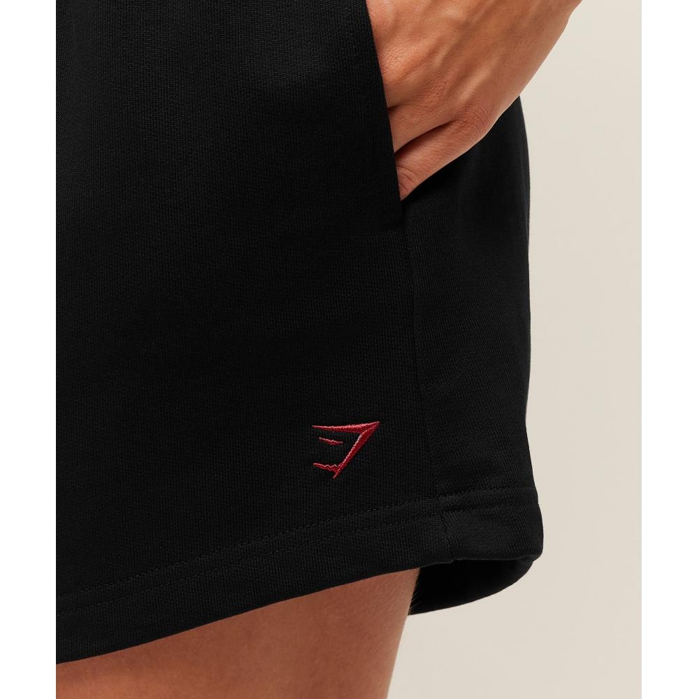Gymshark Collegiate Graphic Short Black B4b9m Bb2j