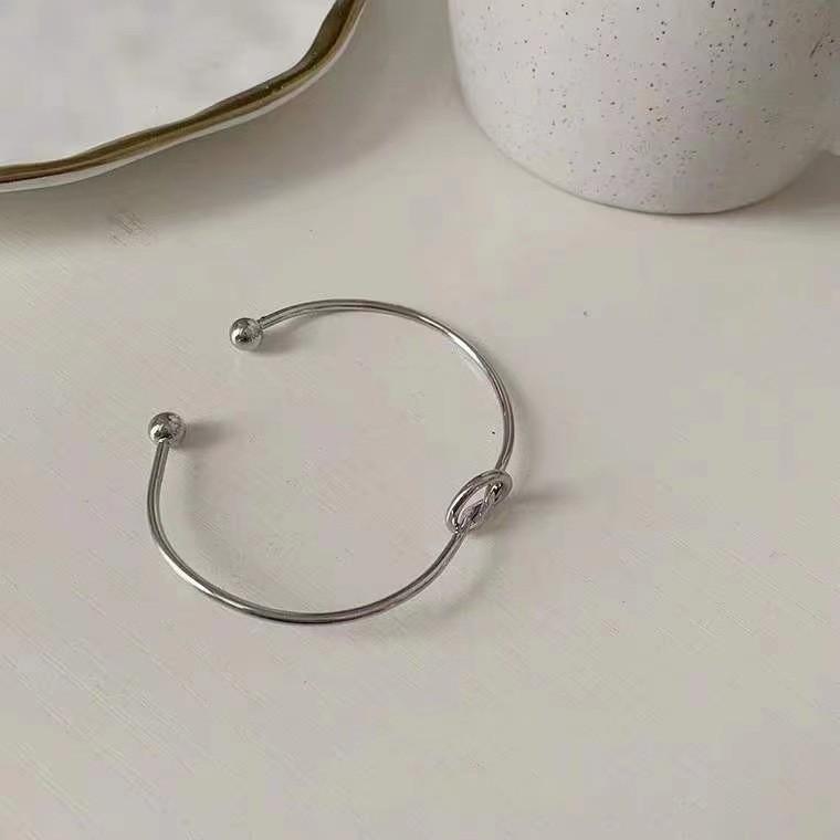 Minimalist Style Love Knot Open Bracelet Personalized Bracelet Bracelet Men And Women Versatile Knot