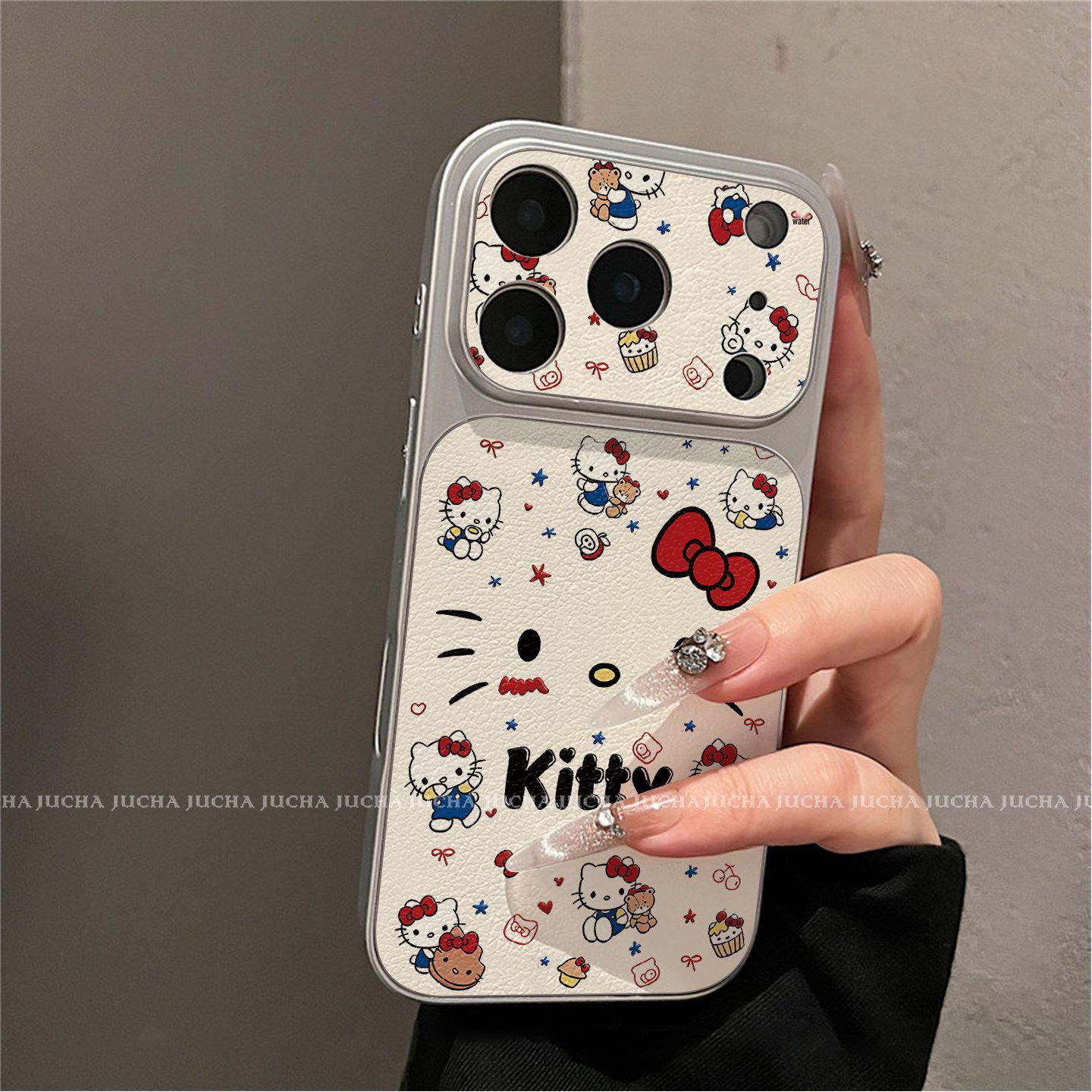

Fits Apple 17 Pro Max: Cute Cartoon Drop-Proof Phone Case for iPhone 16/15 - Blushing Kitty Design. 15