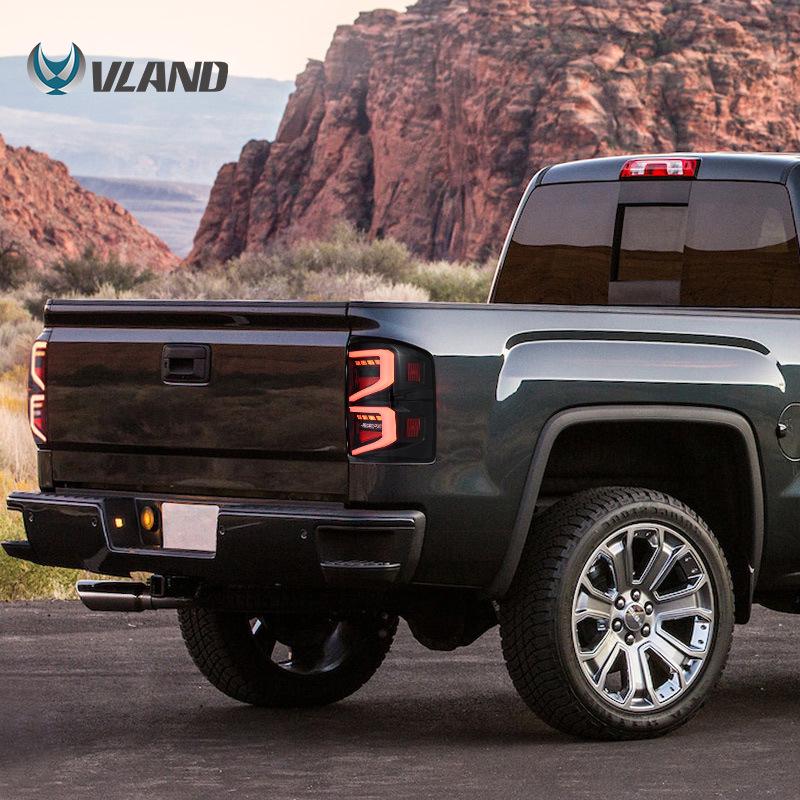 Compatible with GMC Sierra 2014-2018 Taillight Assembly: Turn Signal, Welcome Light, Brake Light.