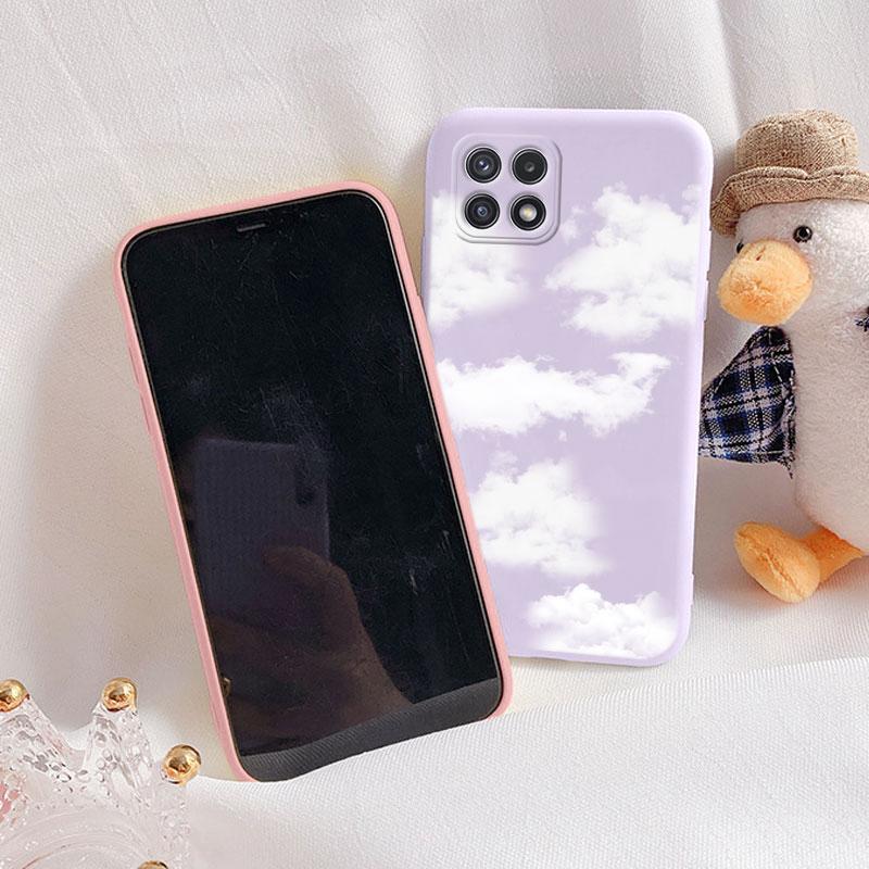 Weiche Hülle für Samsung Galaxy A22 A22S 5G Handyhülle Niedliche Blumen Schmetterling Fundas TPU Hülle für Samsung A22 A 22S Stoßstangen Hüllen