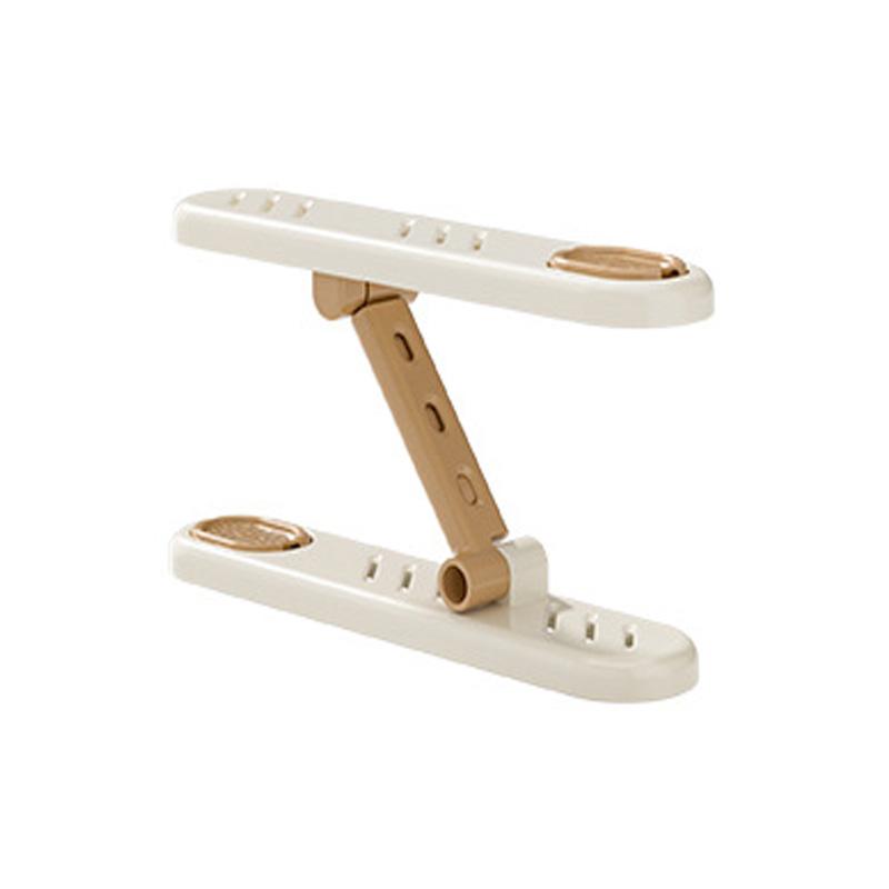 

1pc Shoes Rack Double-layered Adjustable Slippers Holders Shoe Cabinet Organizer Deodorizing Shoes Shelf Save Space білий