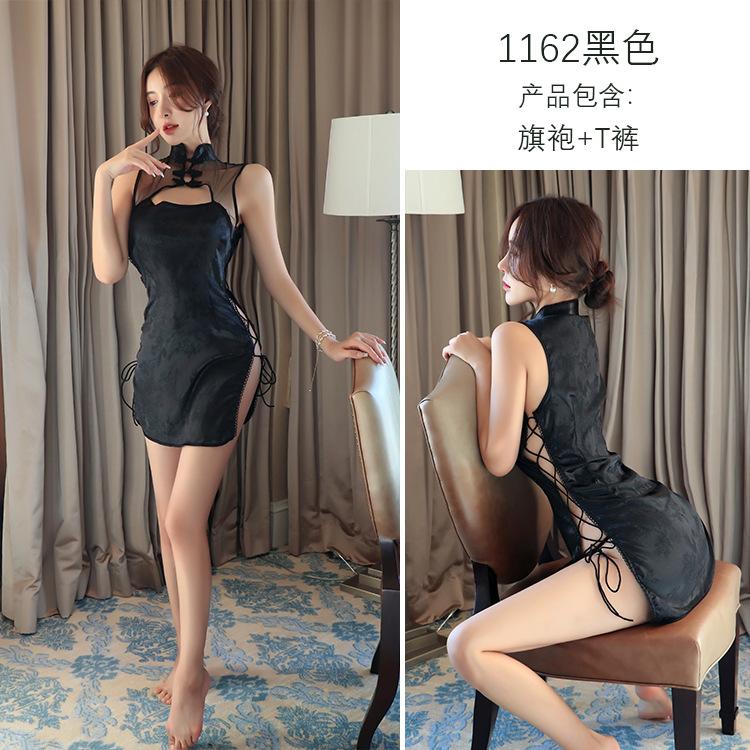 Sex Lingerie Sexy Straps Perspective Cheongsam Uniform Seduction Passion Pajamas Cosplay